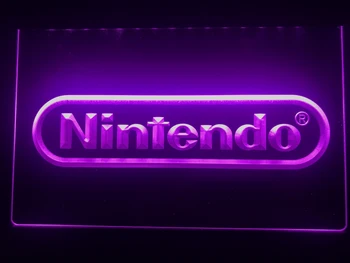 E021 Nintendo Hry, LED, Neónové Svetlo, Prihláste sa